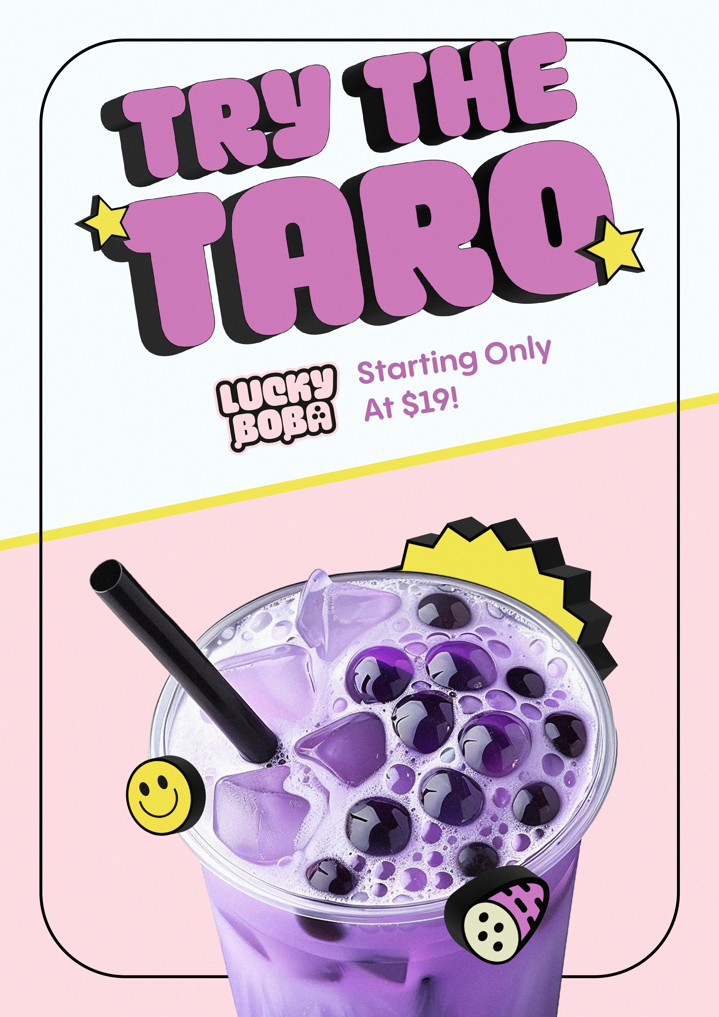 Lucky Boba Taro Flavor